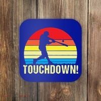Touchdown!gift Funny Baseball Touchdown Teegift Great For Games Gift Coaster thumb 0