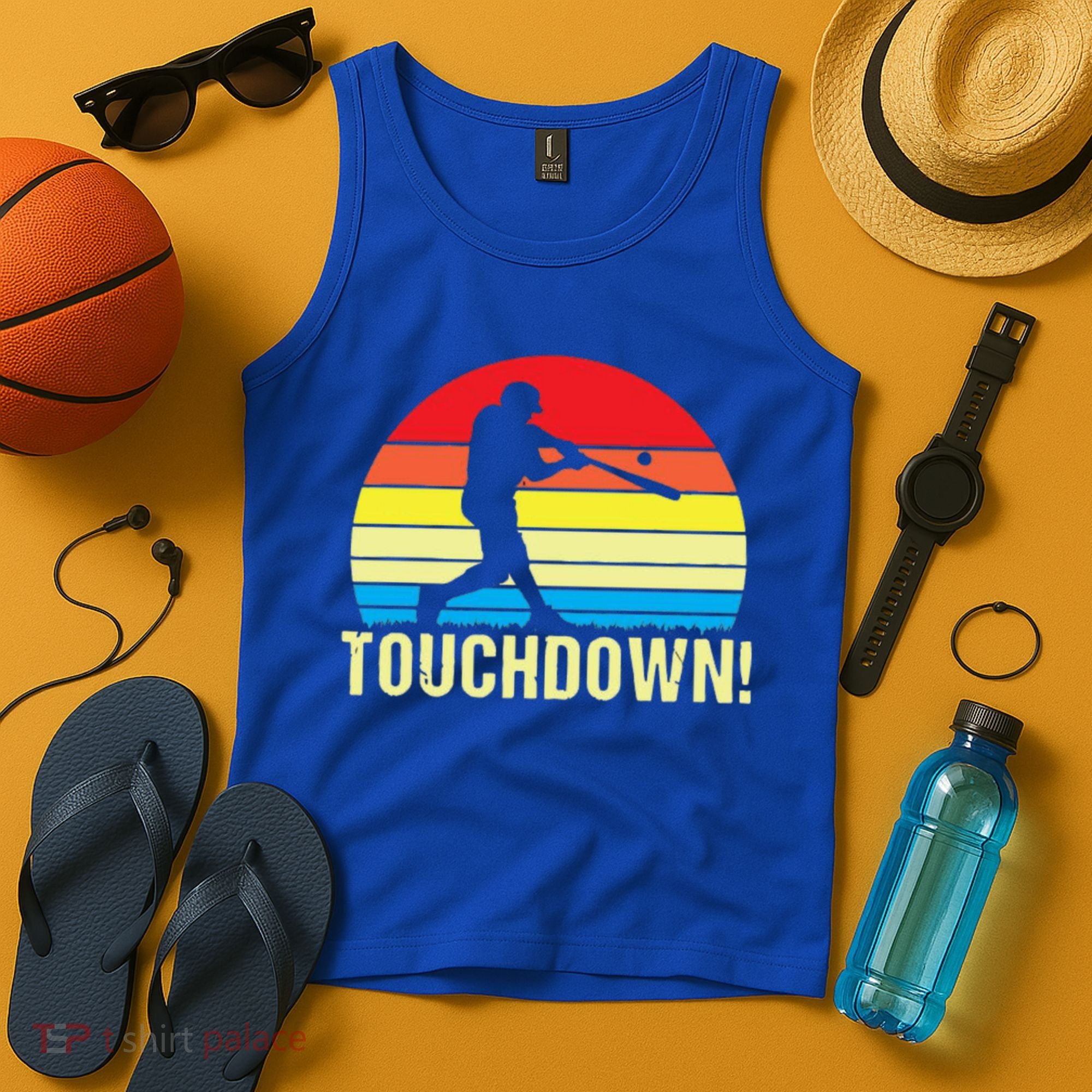 Touchdown!gift Funny Baseball Touchdown Teegift Great For Games Gift Tank Top