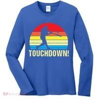 Touchdown!gift Funny Baseball Touchdown Teegift Great For Games Gift Women's Long Sleeve Shirt thumb 0