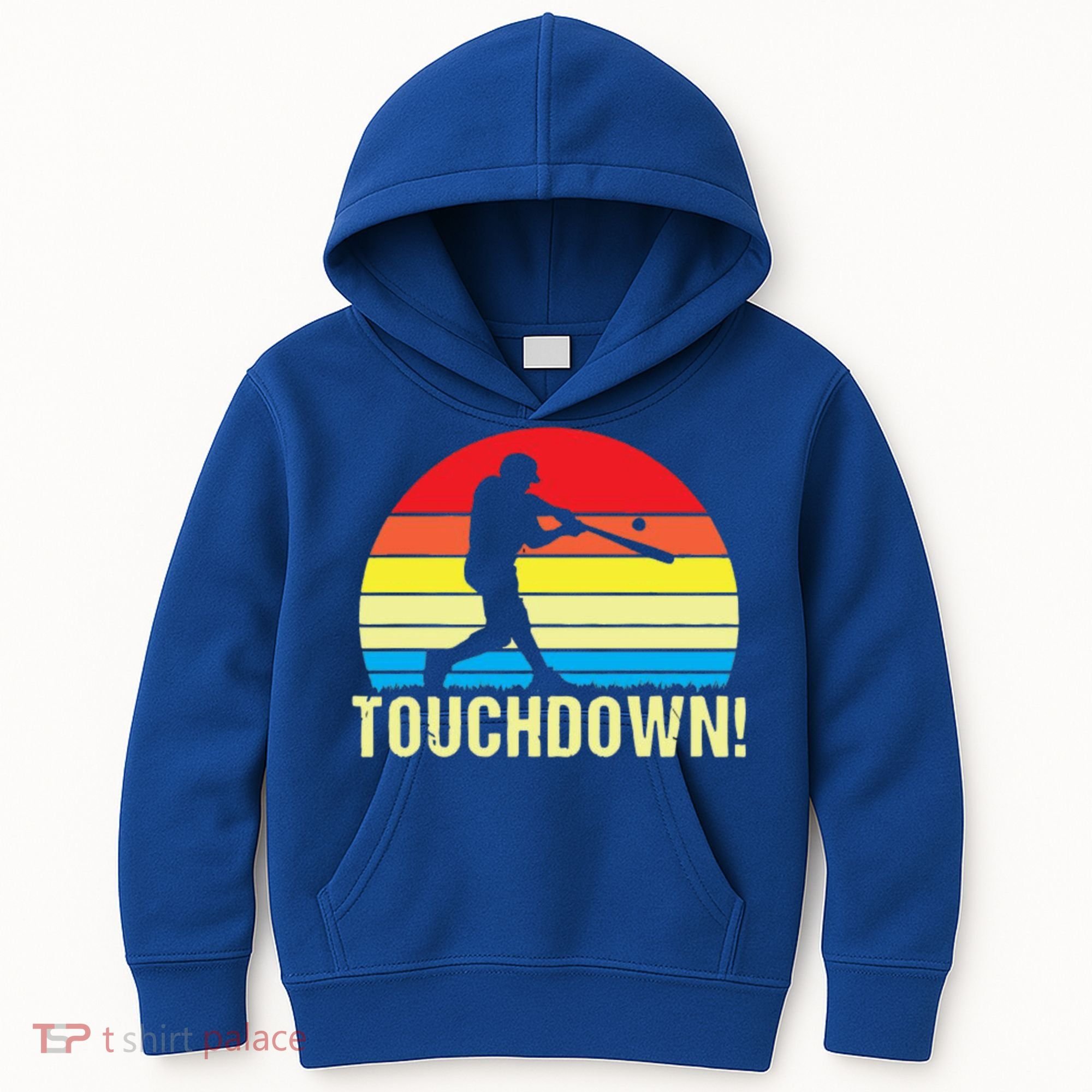 Touchdown!gift Funny Baseball Touchdown Teegift Great For Games Gift Kids Hoodie