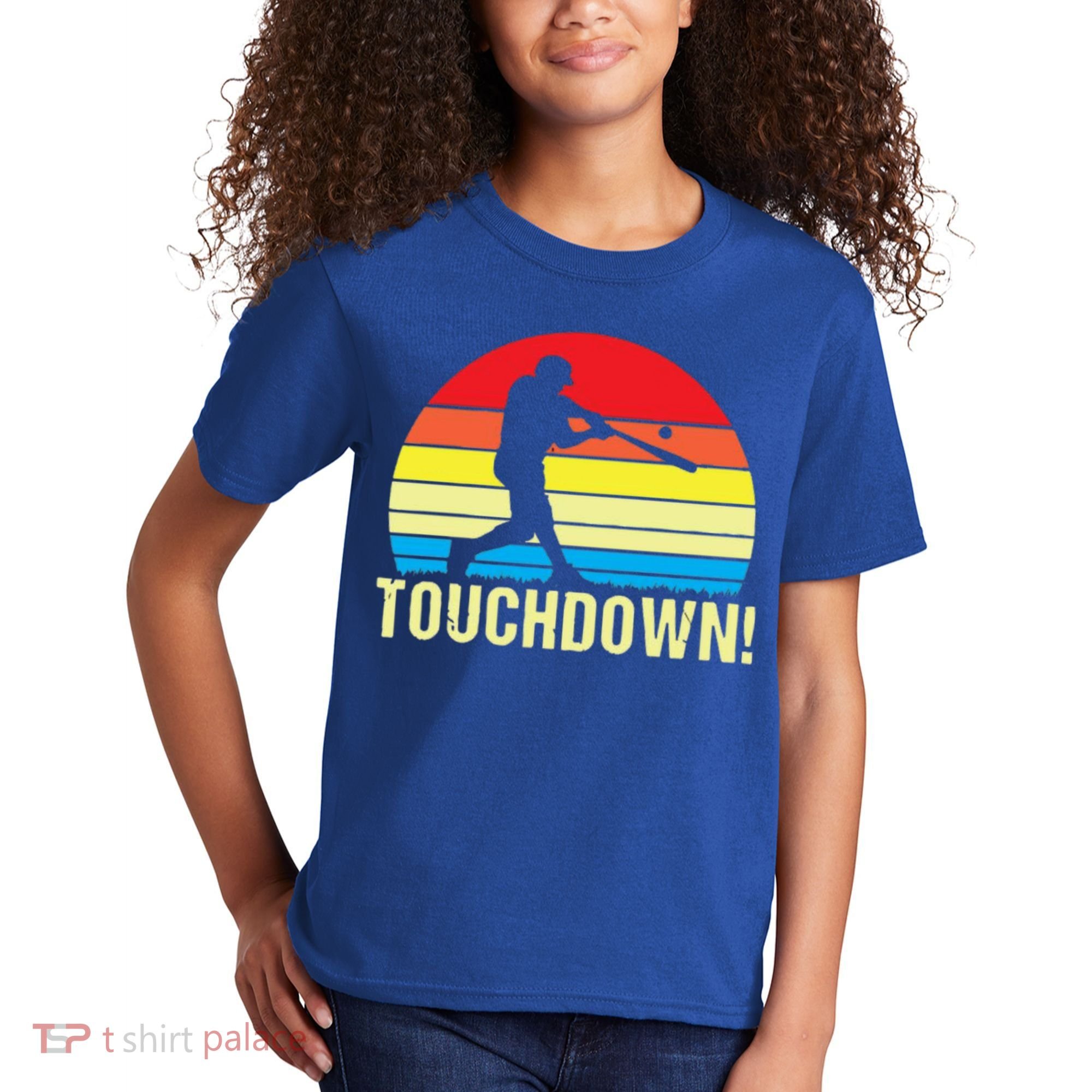 Touchdown!gift Funny Baseball Touchdown Teegift Great For Games Gift Kids T-Shirt