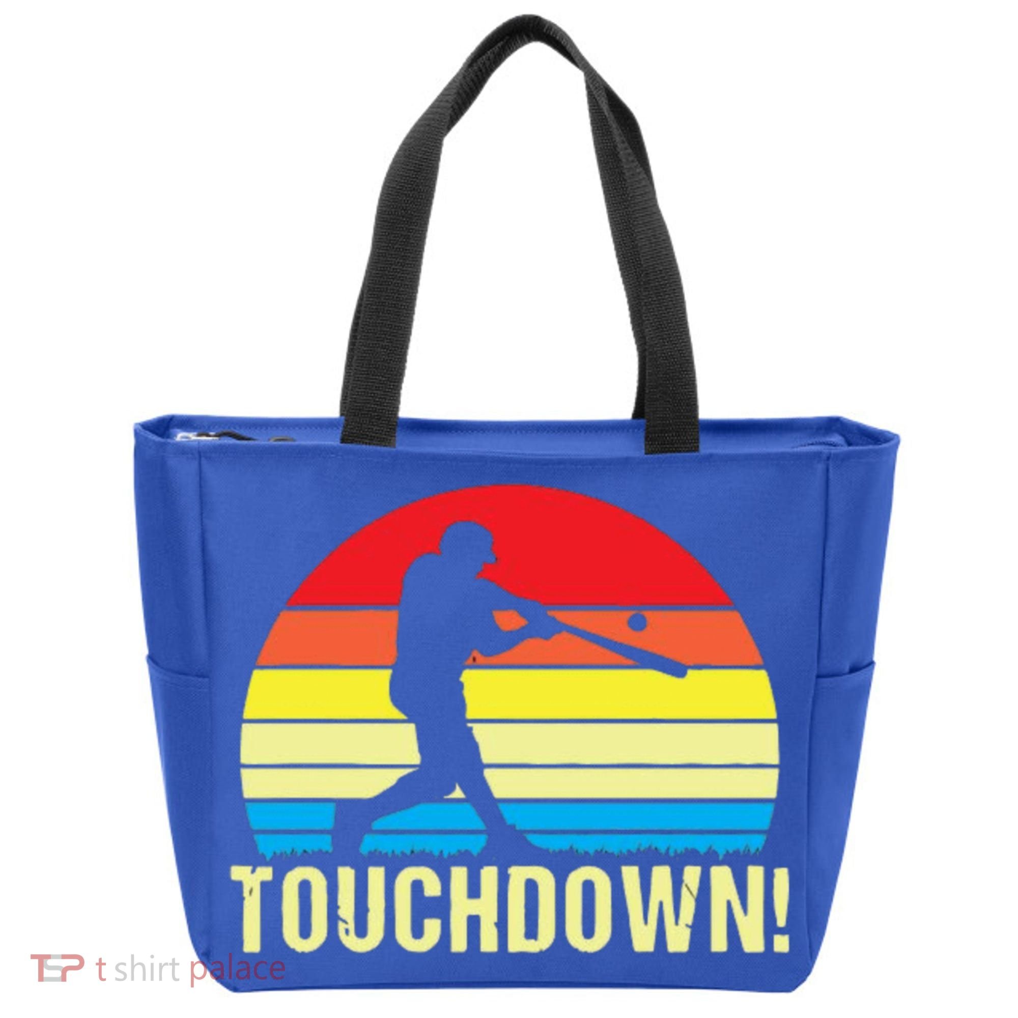 Touchdown!gift Funny Baseball Touchdown Teegift Great For Games Gift Tote Bag