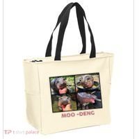 The Famous Baby Pigmy Hippo Moodeng Tote Bag thumb 2