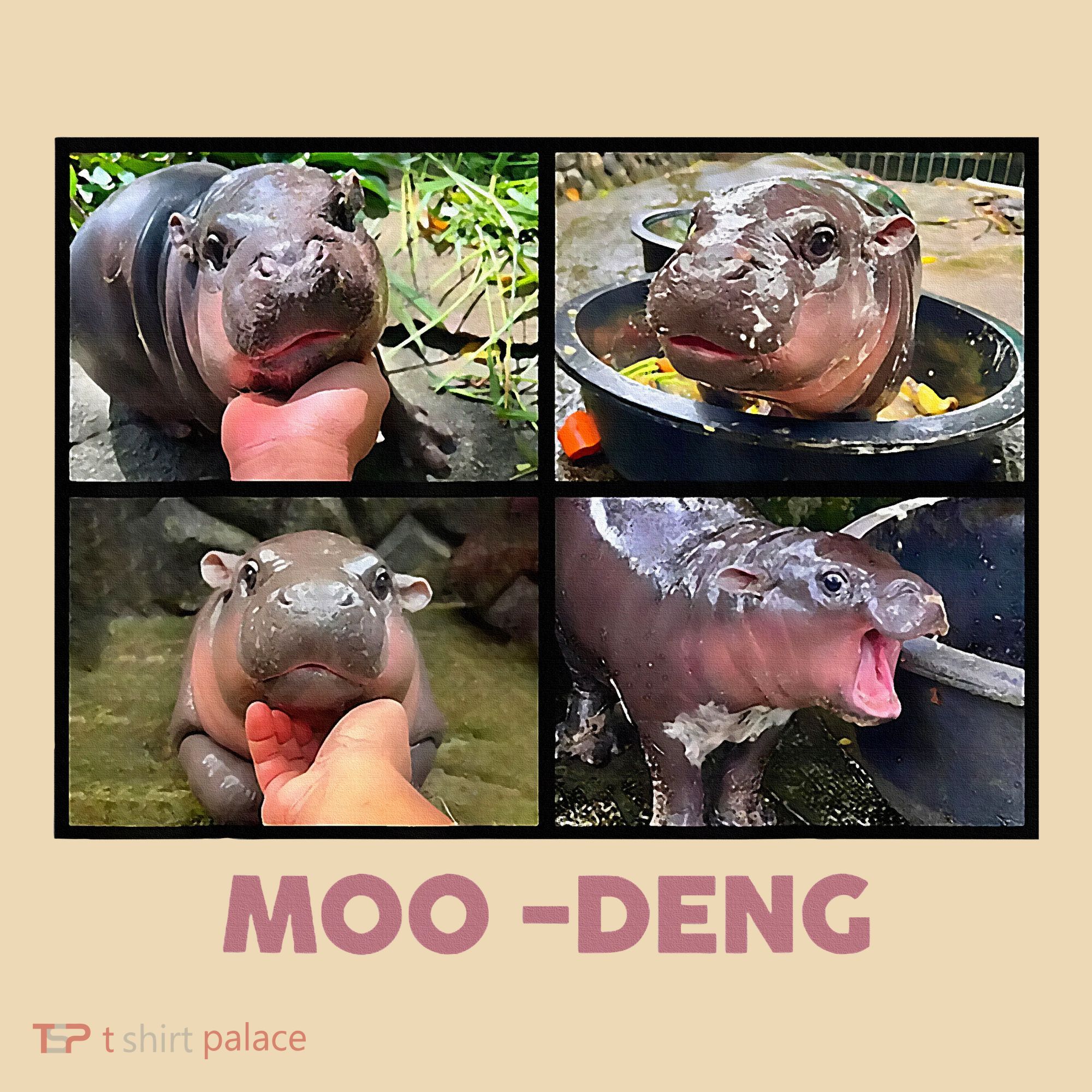 The Famous Baby Pigmy Hippo Moodeng Tote Bag