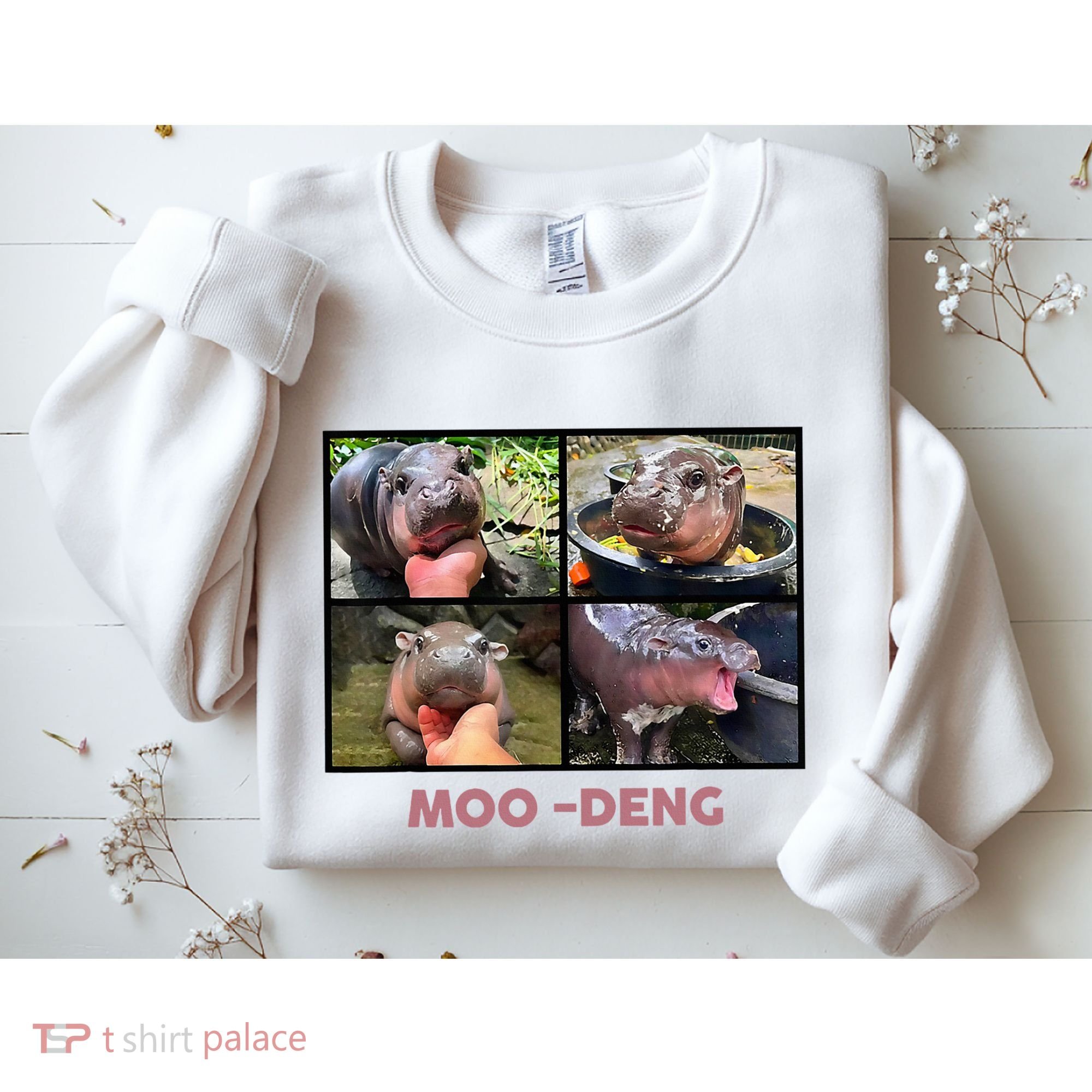 The Famous Baby Pigmy Hippo Moodeng Sweatshirt