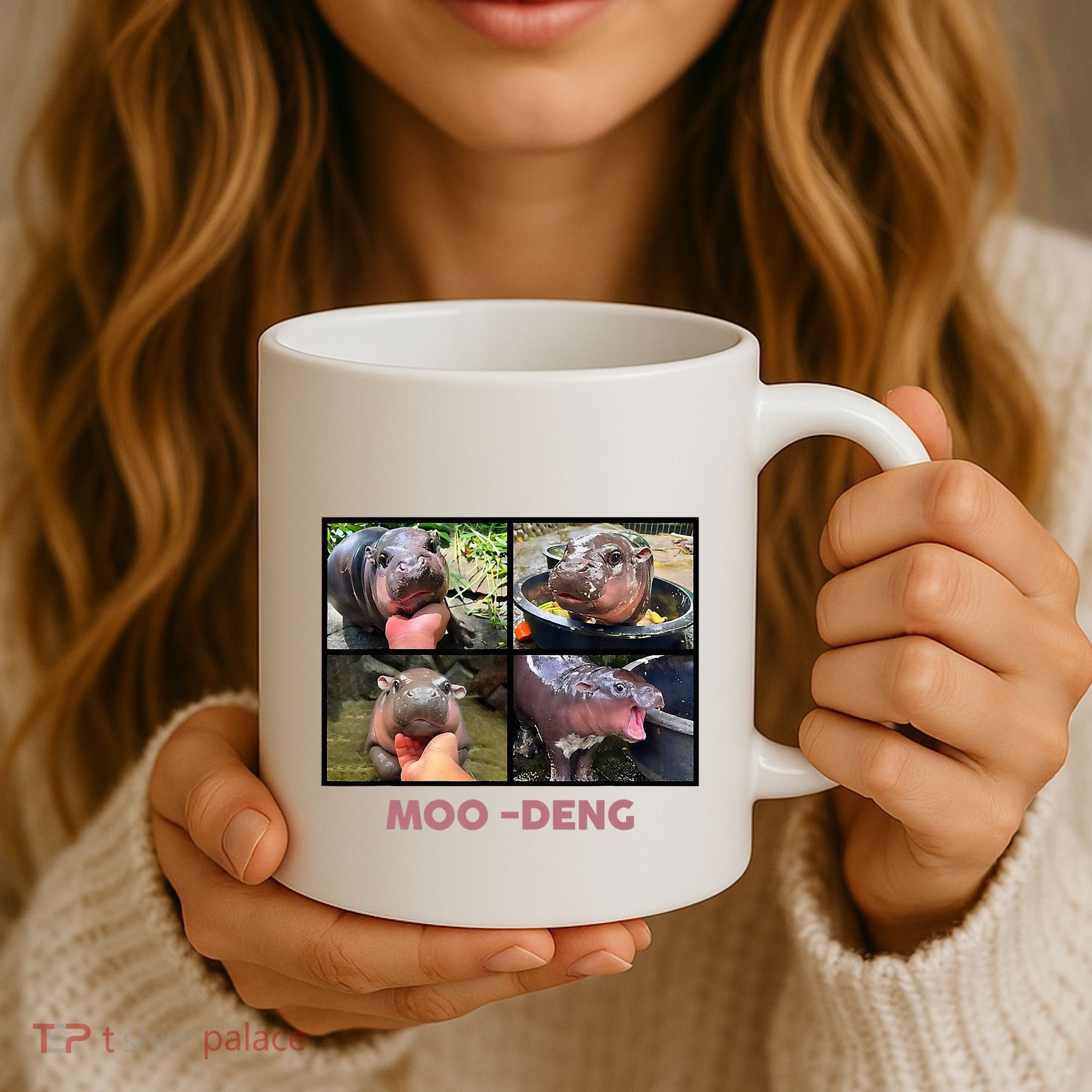 The Famous Baby Pigmy Hippo Moodeng Coffee Mug