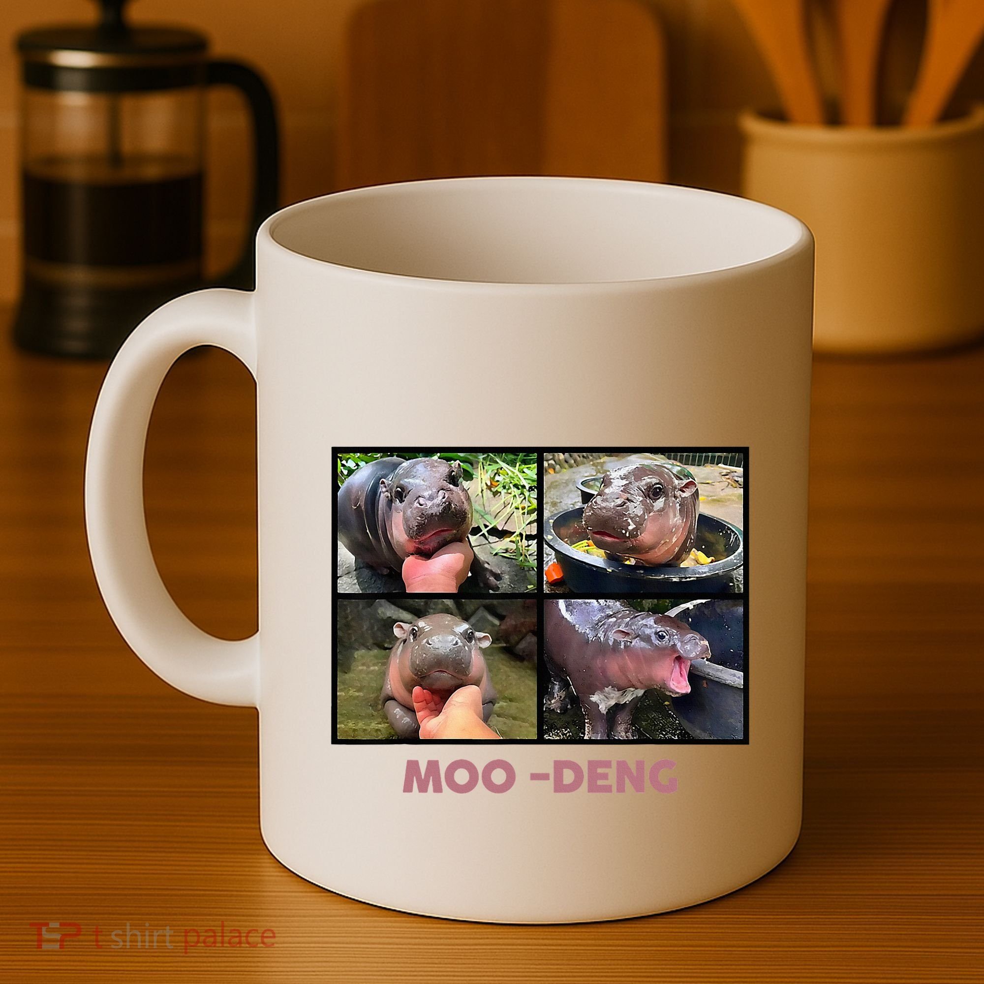 The Famous Baby Pigmy Hippo Moodeng Coffee Mug