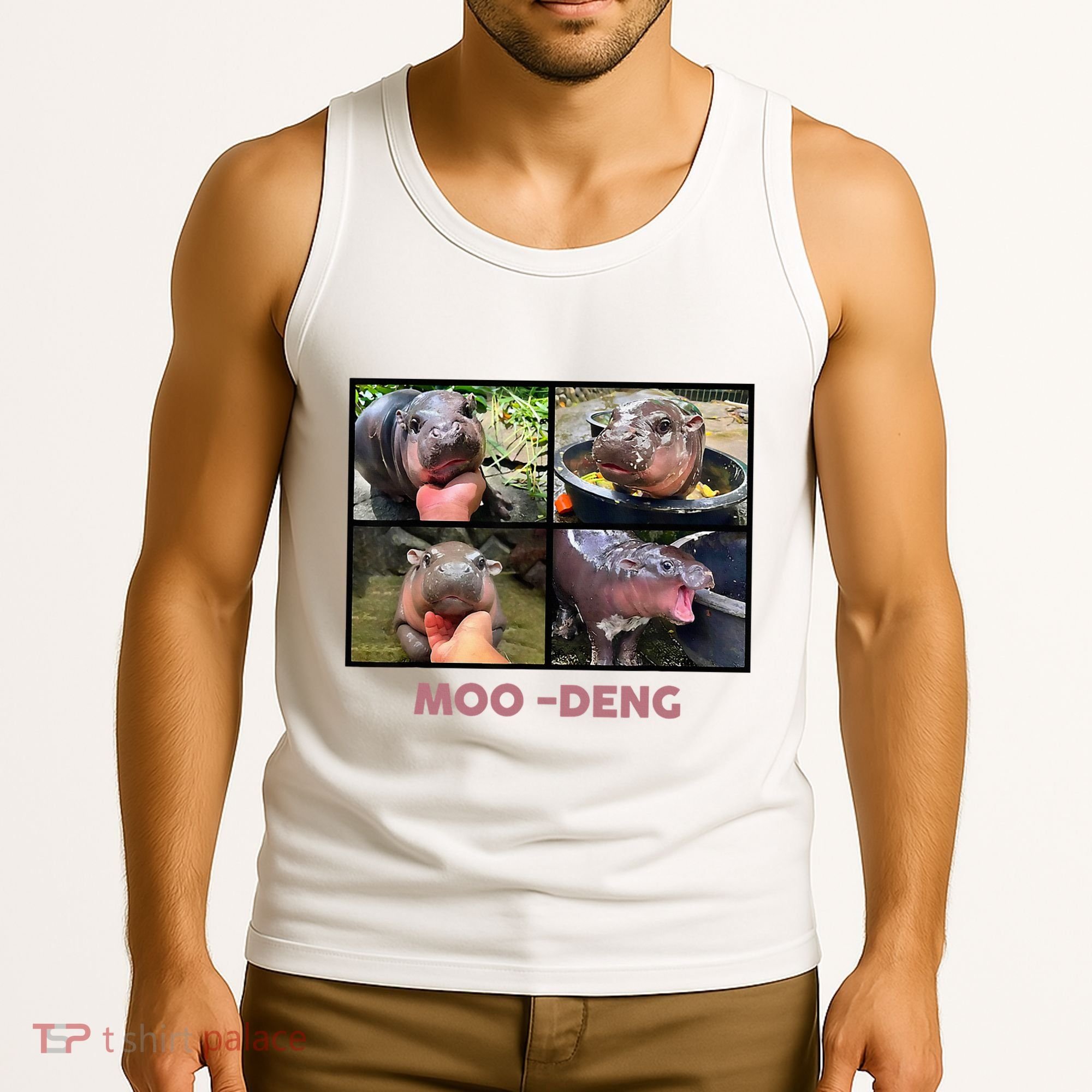 The Famous Baby Pigmy Hippo Moodeng Tank Top
