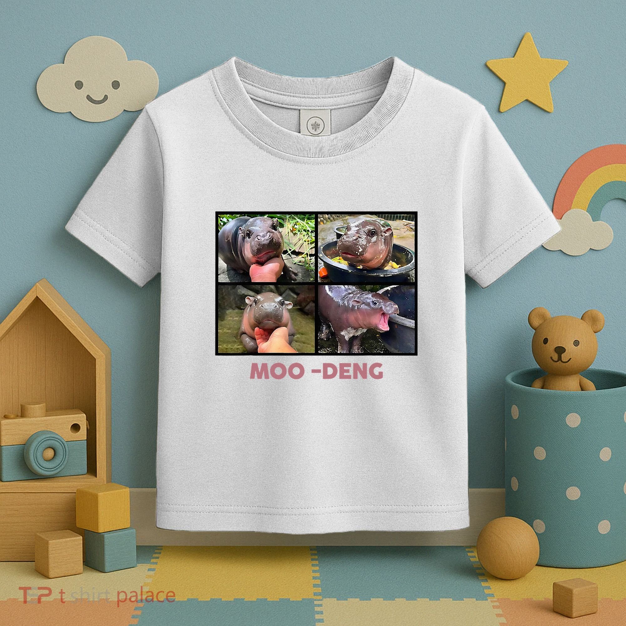 The Famous Baby Pigmy Hippo Moodeng Toddler T-Shirt