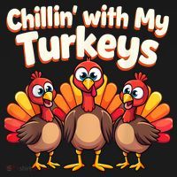 Thanksgiving Family Chillin With My Turkeys Women's Hoodie thumb 2