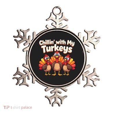 Thanksgiving Family Chillin With My Turkeys Ornament