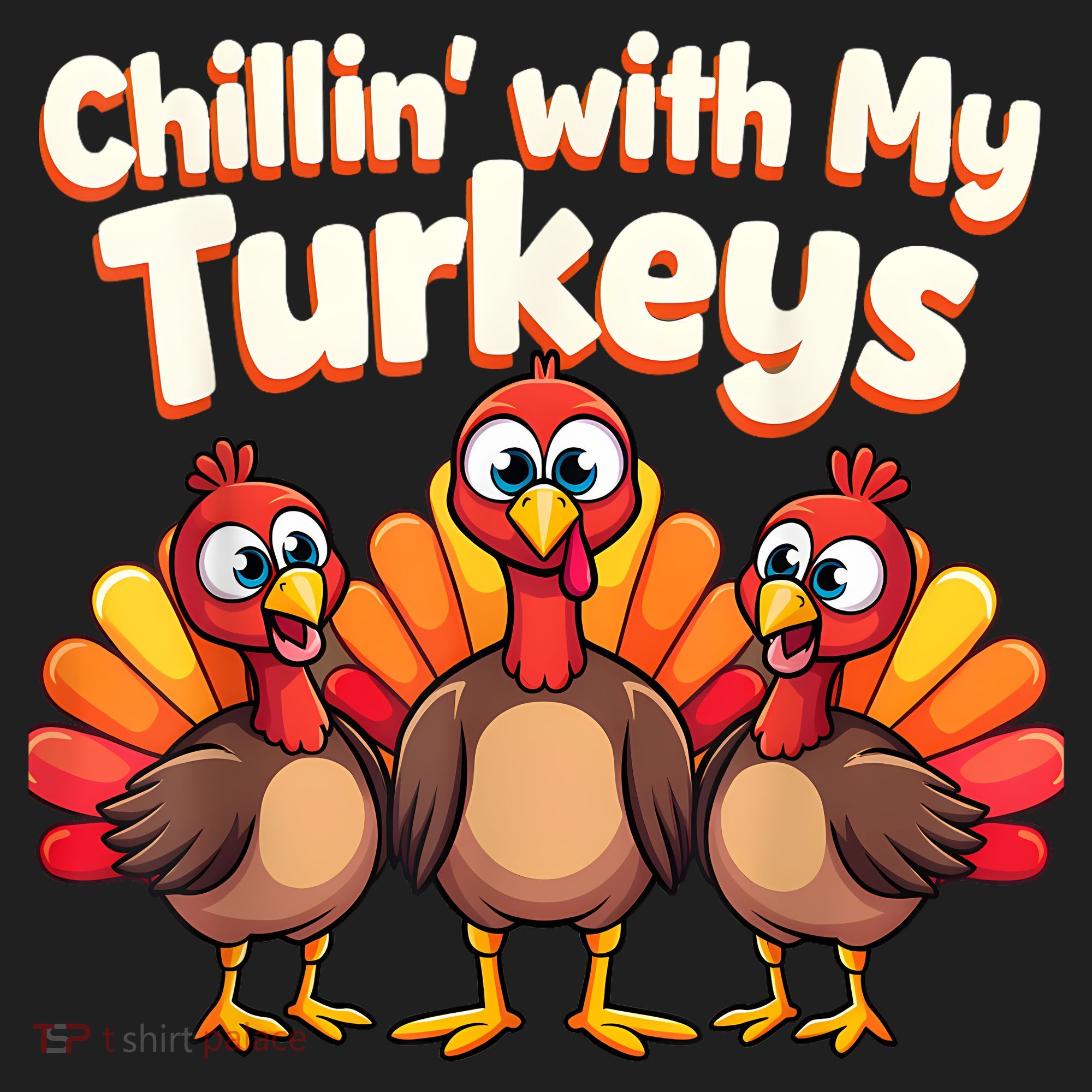 Thanksgiving Family Chillin With My Turkeys Hat