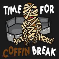 Time For Coffin Break Zombie Funny Tote Bag thumb 4
