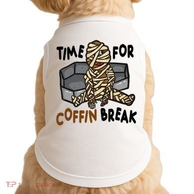 Time For Coffin Break Zombie Funny Doggie Tank