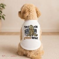Time For Coffin Break Zombie Funny Doggie Tank thumb 2