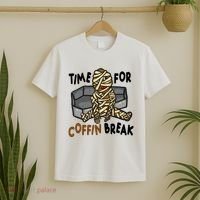 Time For Coffin Break Zombie Funny T-Shirt thumb 2
