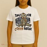 Time For Coffin Break Zombie Funny T-Shirt thumb 4