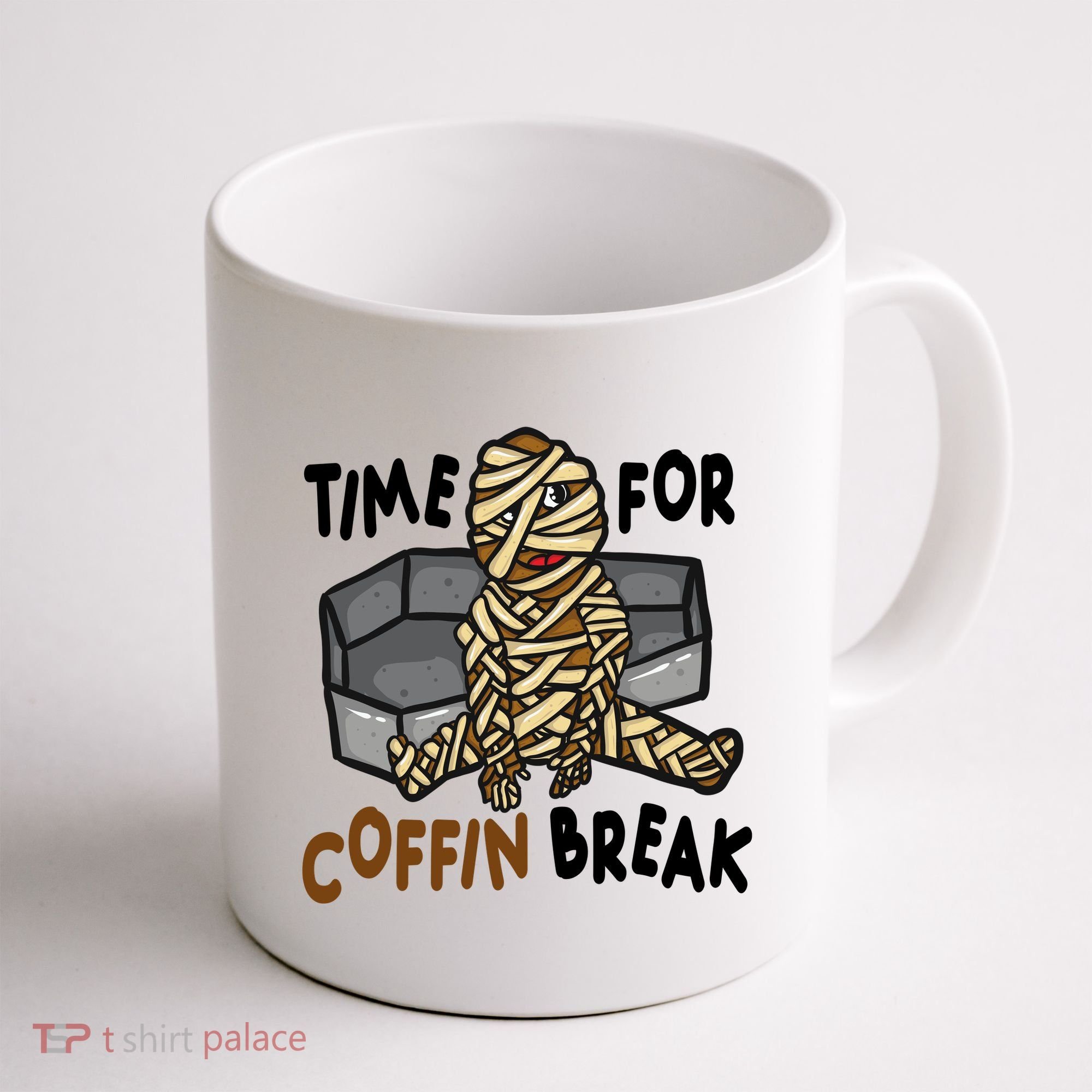 Time For Coffin Break Zombie Funny Coffee Mug
