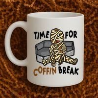 Time For Coffin Break Zombie Funny Coffee Mug thumb 2