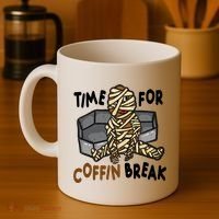 Time For Coffin Break Zombie Funny Coffee Mug thumb 4