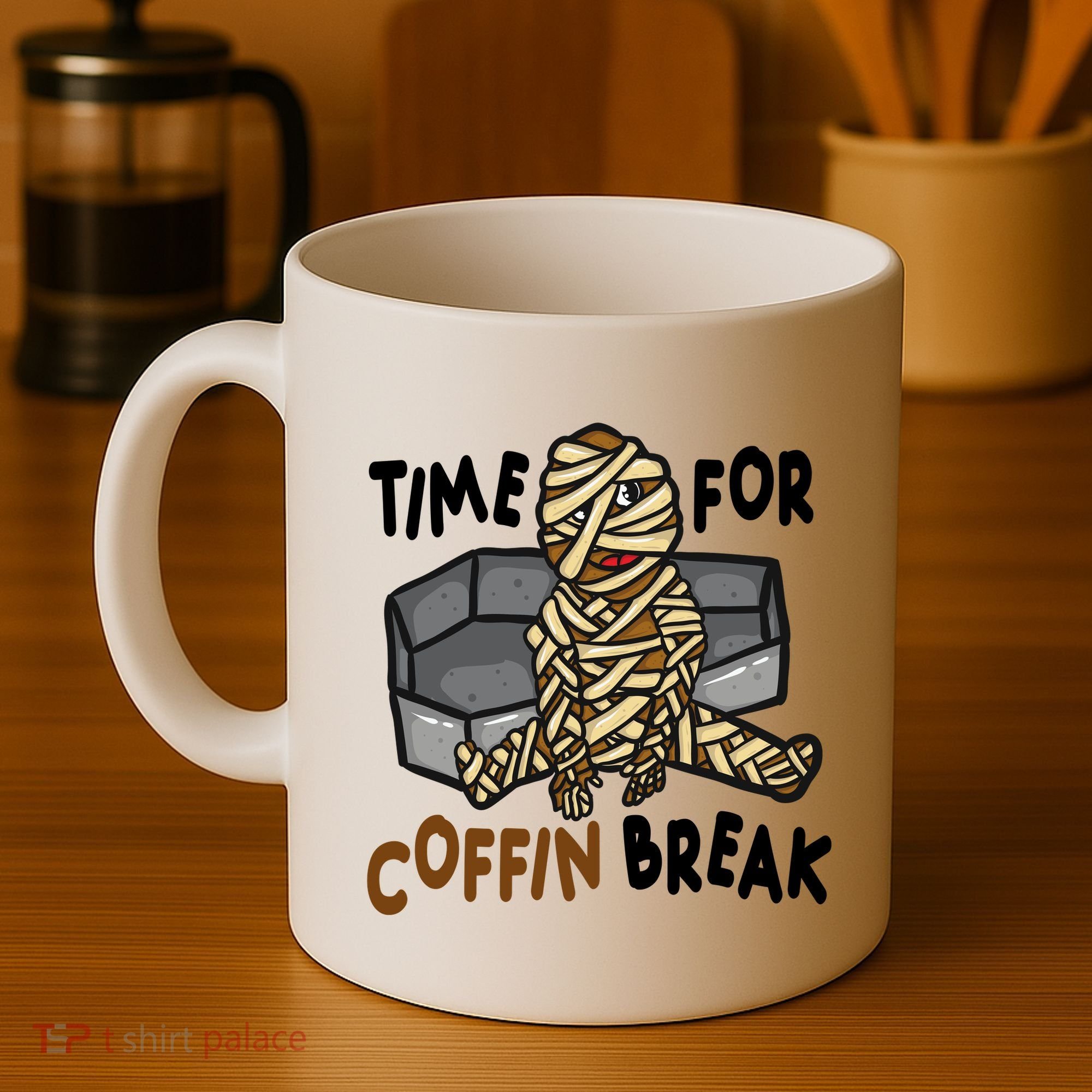 Time For Coffin Break Zombie Funny Coffee Mug