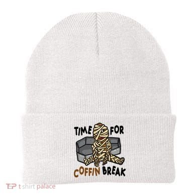 Time For Coffin Break Zombie Funny Beanie
