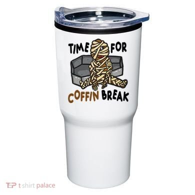 Time For Coffin Break Zombie Funny Tumbler
