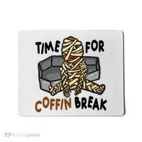 Time For Coffin Break Zombie Funny Mousepad thumb 0