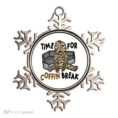 Time For Coffin Break Zombie Funny Ornament