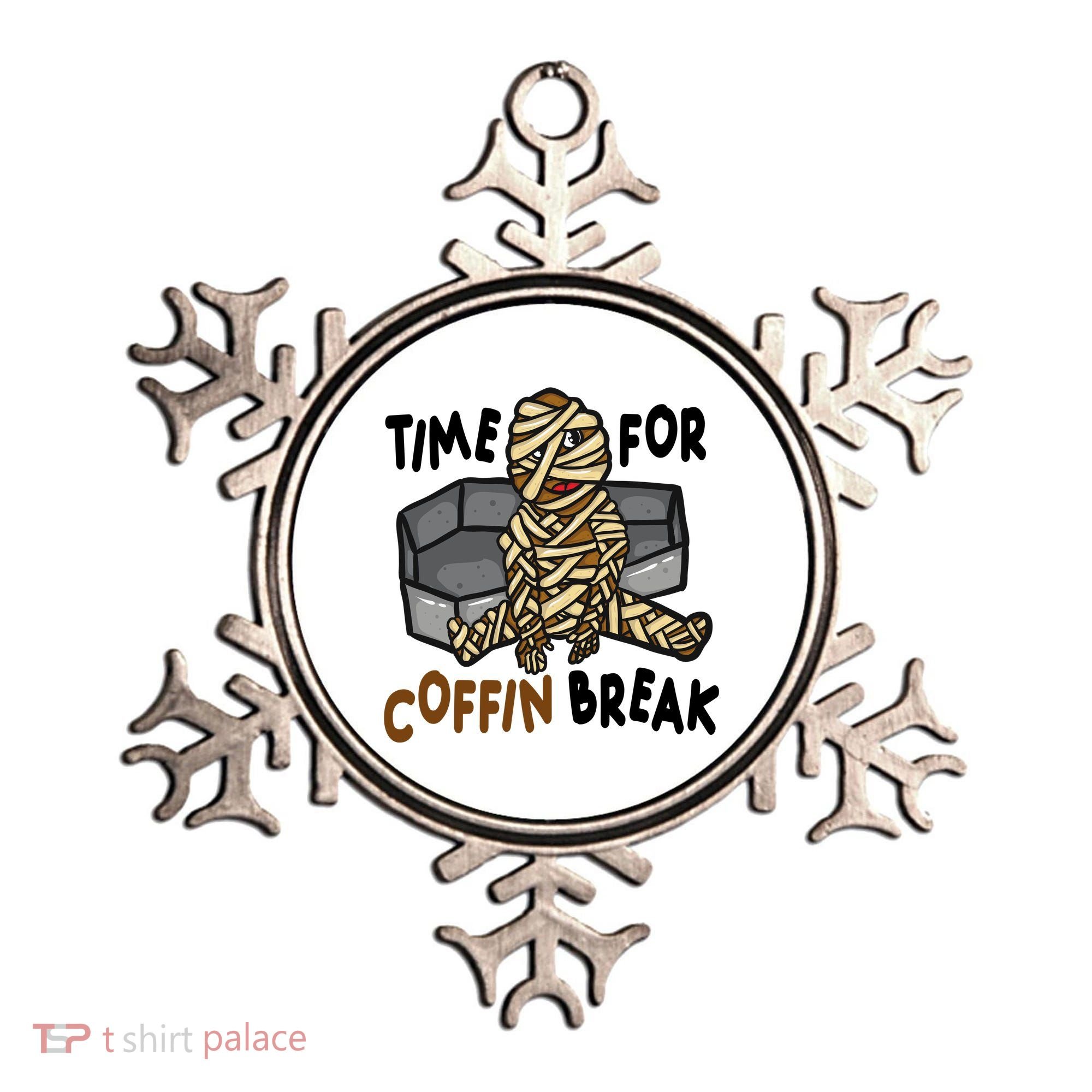 Time For Coffin Break Zombie Funny Ornament