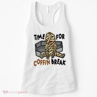 Time For Coffin Break Zombie Funny Women's Tank Top thumb 0