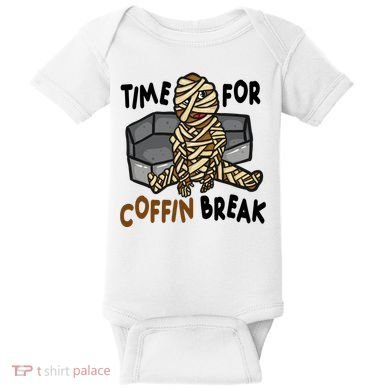Time For Coffin Break Zombie Funny Baby Bodysuit