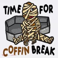 Time For Coffin Break Zombie Funny Toddler T-Shirt thumb 4