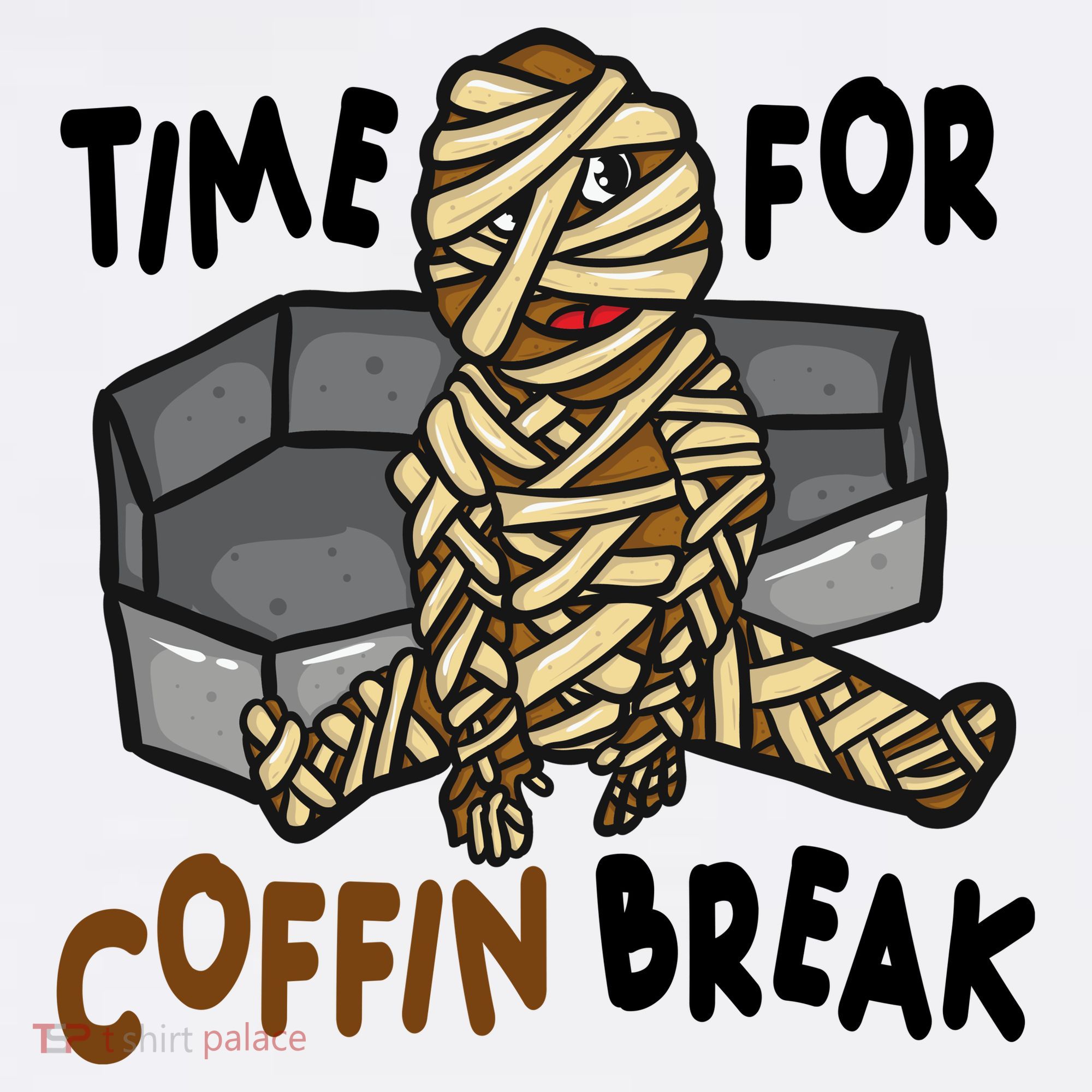 Time For Coffin Break Zombie Funny Visor