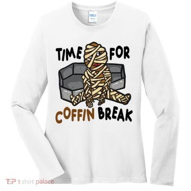 Time For Coffin Break Zombie Funny Women's Long Sleeve Shirt