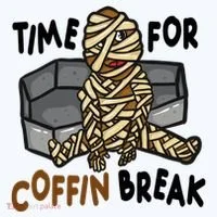 Time For Coffin Break Zombie Funny Women's T-Shirt thumb 6