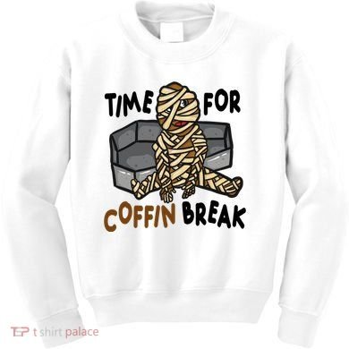 Time For Coffin Break Zombie Funny Kids Sweatshirt