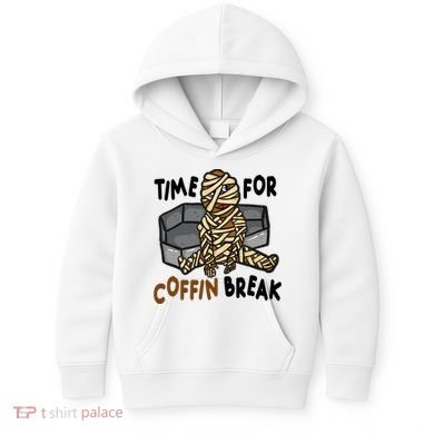 Time For Coffin Break Zombie Funny Kids Hoodie