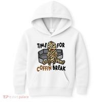 Time For Coffin Break Zombie Funny Kids Hoodie thumb 0