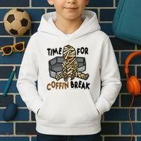 Time For Coffin Break Zombie Funny Kids Hoodie thumb 2