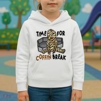 Time For Coffin Break Zombie Funny Kids Hoodie thumb 3