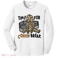 Time For Coffin Break Zombie Funny Kids Long Sleeve Shirt thumb 0