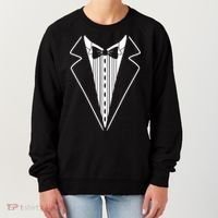 Tuxedo Formal Classic Black White Tux Women's Sweatshirt thumb 0