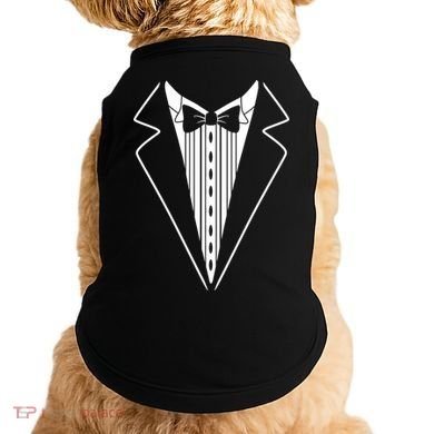 Tuxedo Formal Classic Black White Tux Doggie Tank