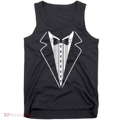 Tuxedo Formal Classic Black White Tux Tank Top