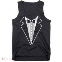 Tuxedo Formal Classic Black White Tux Tank Top thumb 0