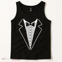 Tuxedo Formal Classic Black White Tux Tank Top thumb 2