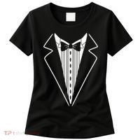 Tuxedo Formal Classic Black White Tux Women's T-Shirt thumb 0
