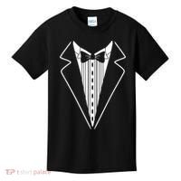 Tuxedo Formal Classic Black White Tux Kids T-Shirt thumb 0