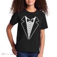 Tuxedo Formal Classic Black White Tux Kids T-Shirt thumb 2